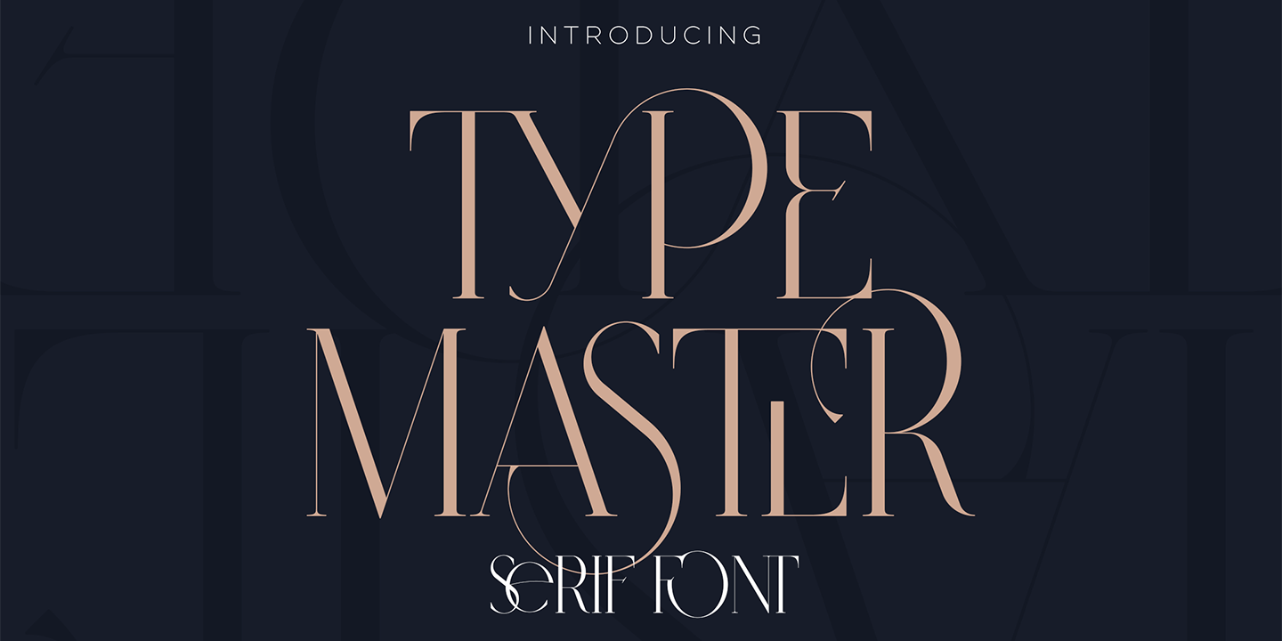 Type Master Font Poster #1