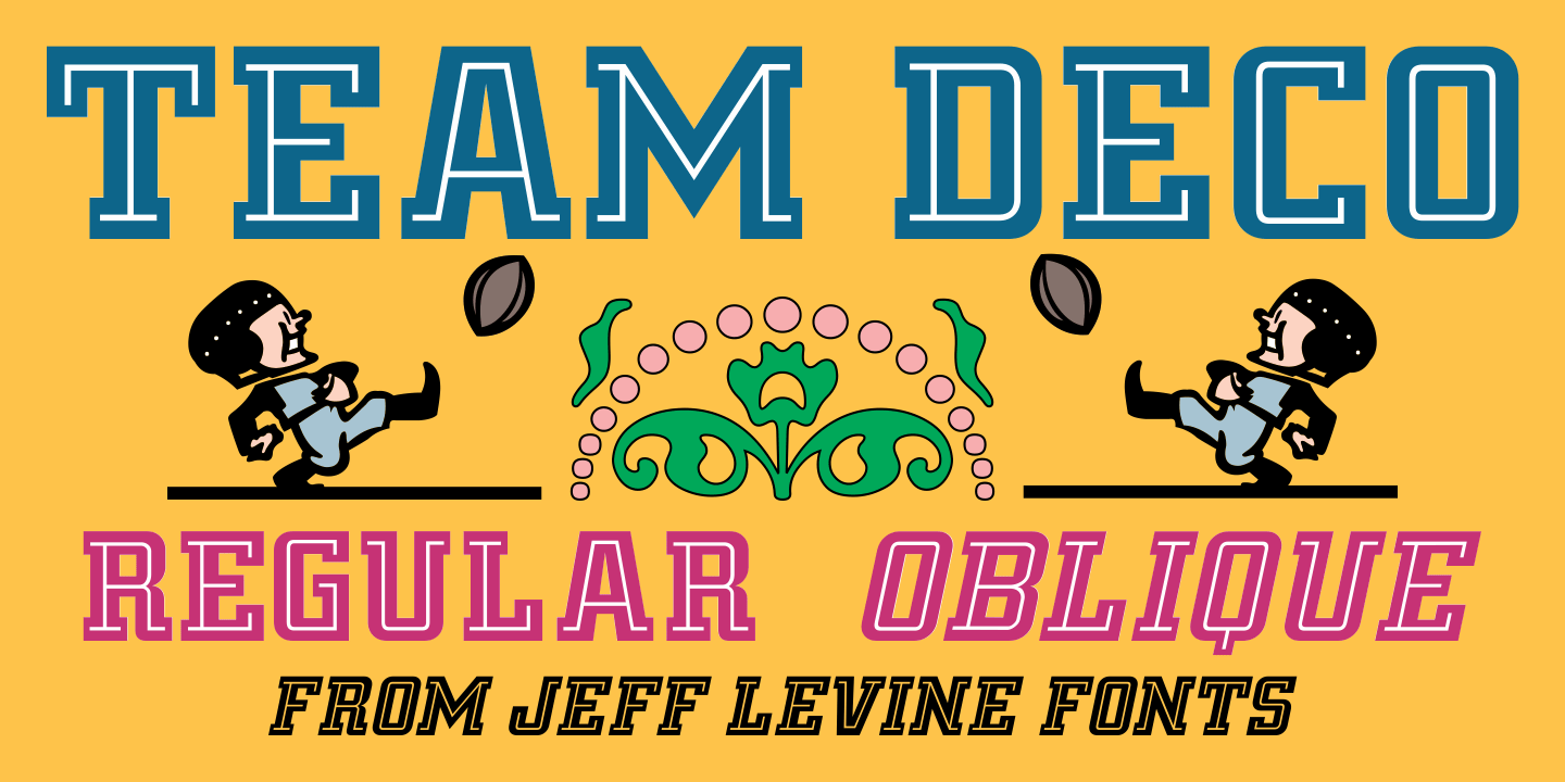 Team Deco Font Poster #1