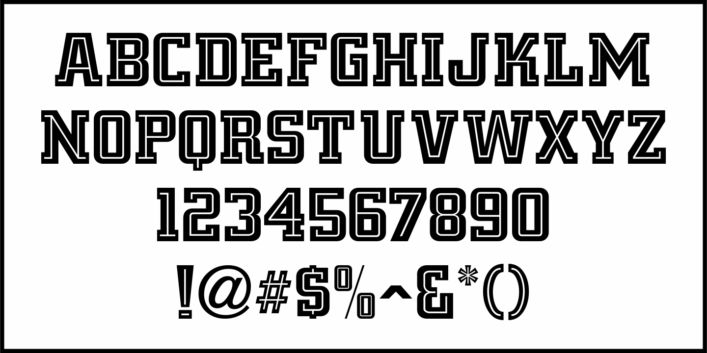 Team Deco Font Poster #3