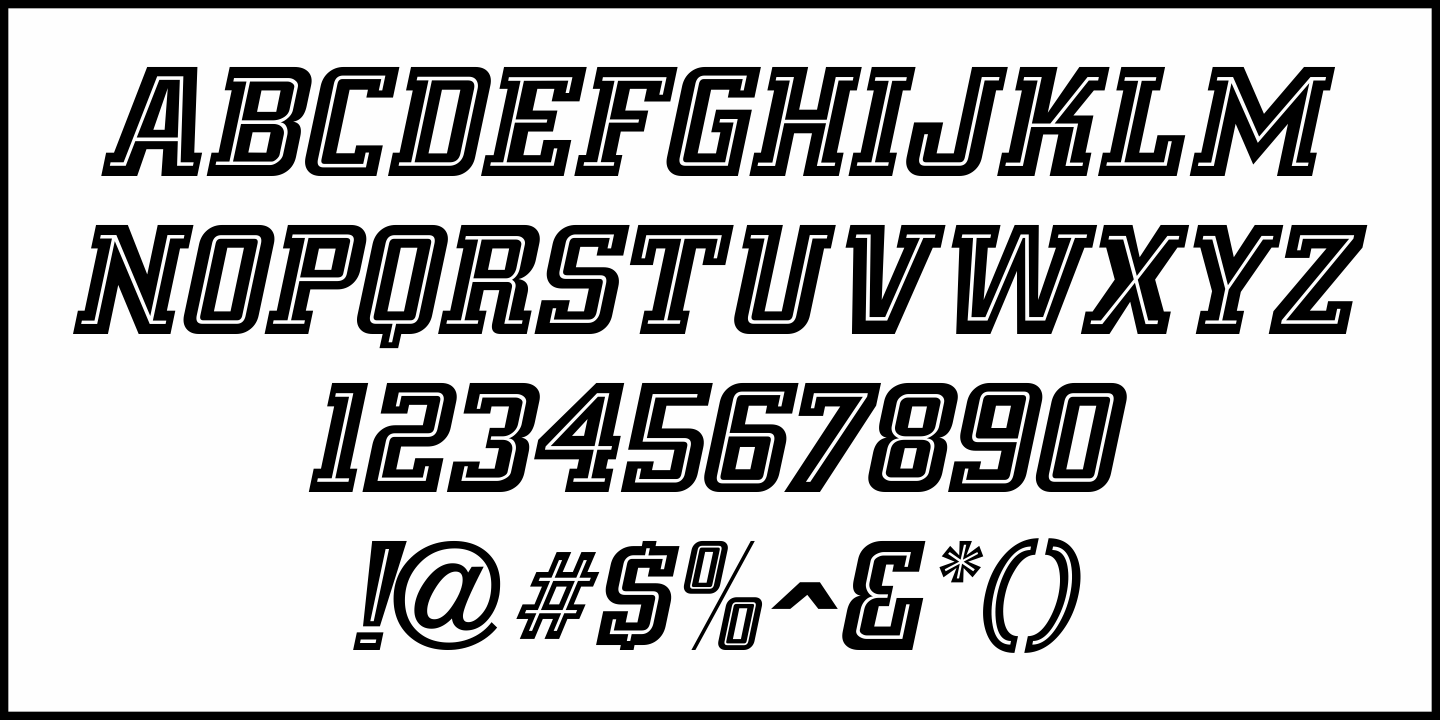 Team Deco Font Poster #5