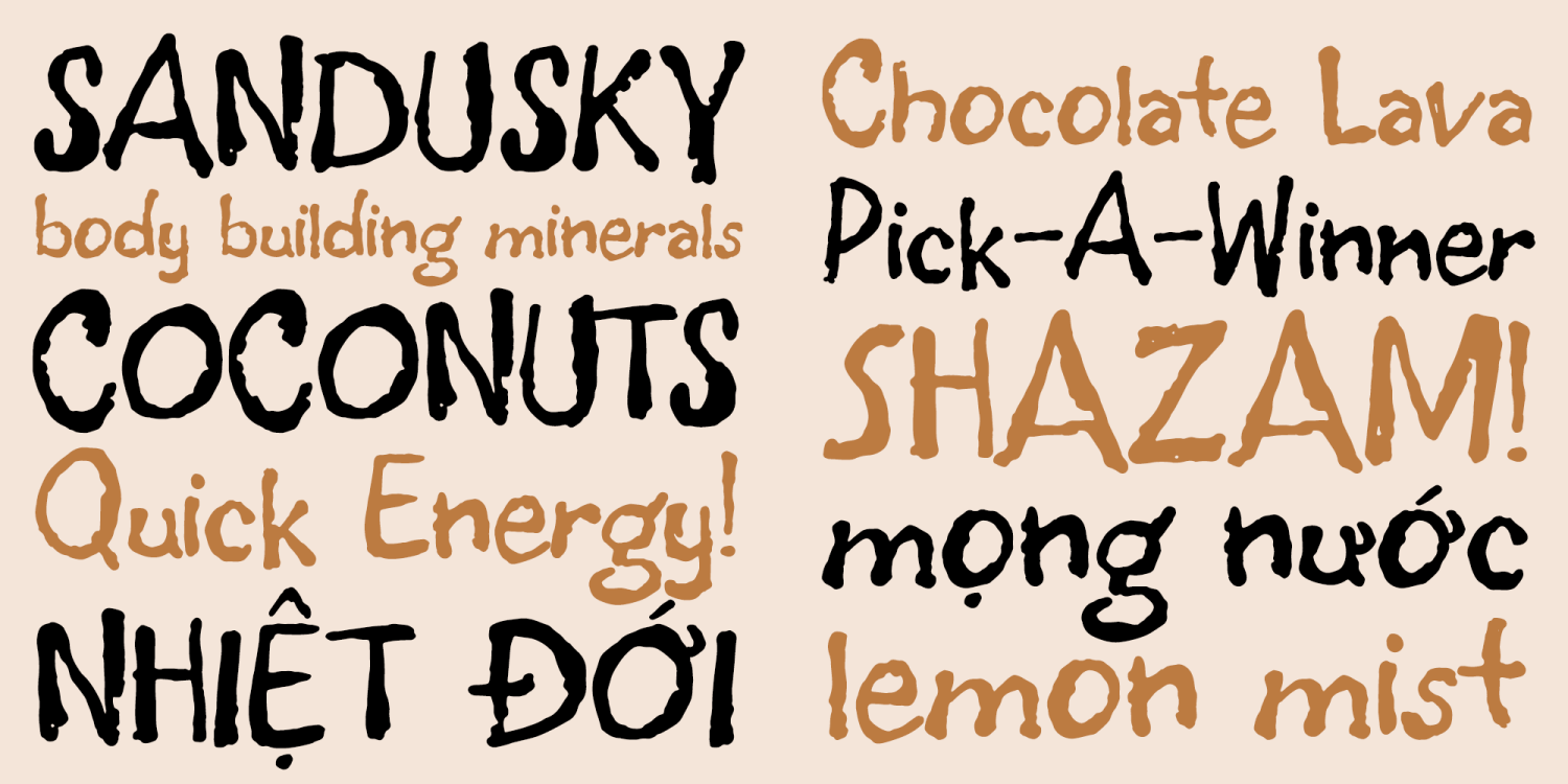 Tony Blorps Font Poster #3