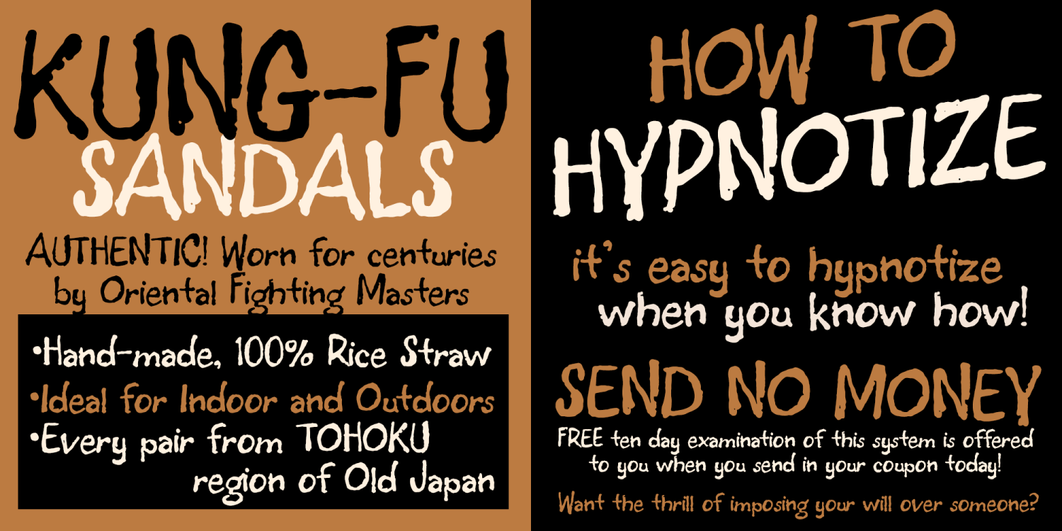 Tony Blorps Font Poster #4