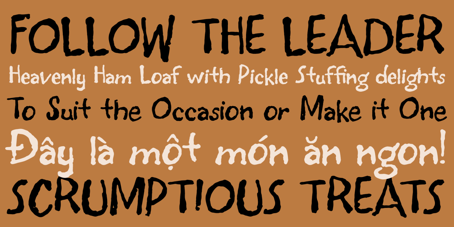 Tony Blorps Font Poster #5