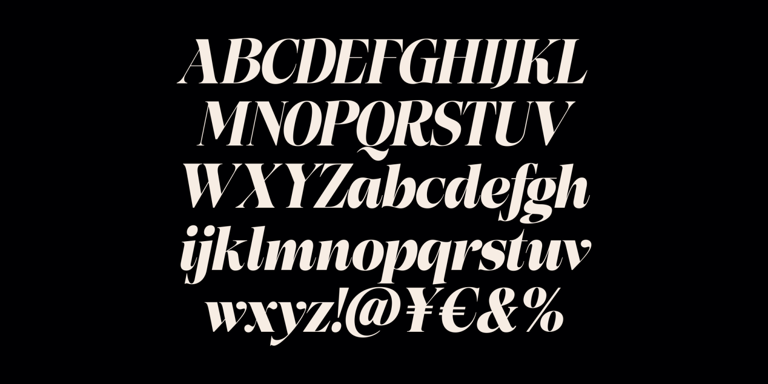 Herald Dongue Font Poster #2