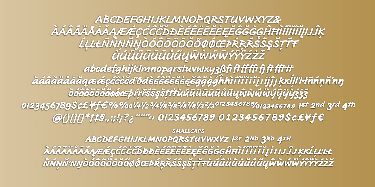 RoyHand Pro Font Poster #1