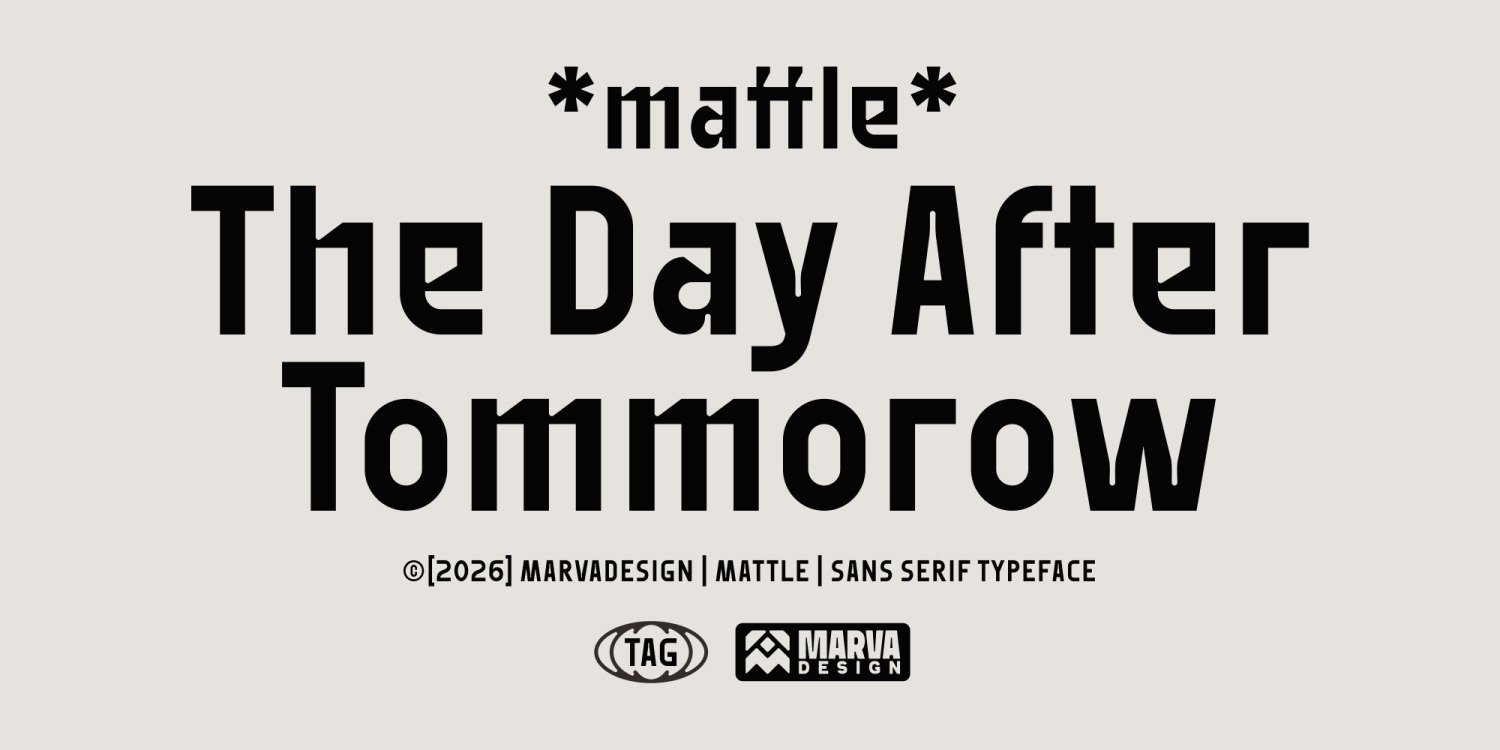 Mattle Font Poster #2