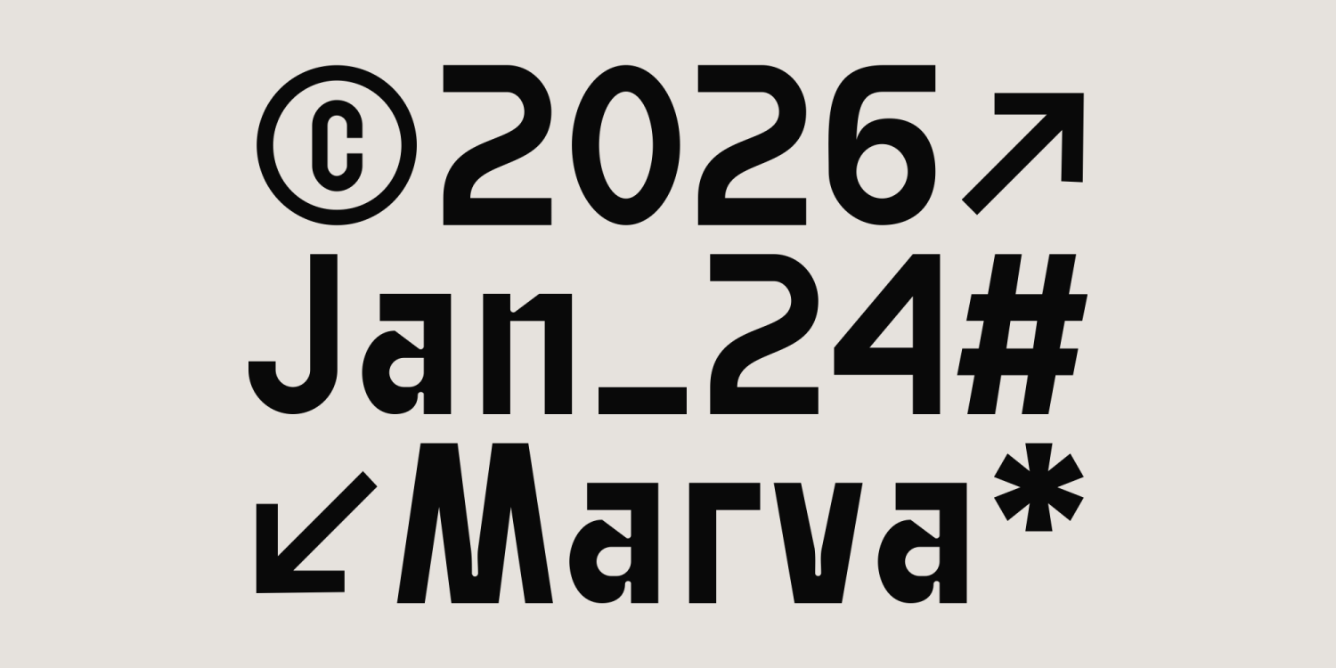 Mattle Font Poster #9