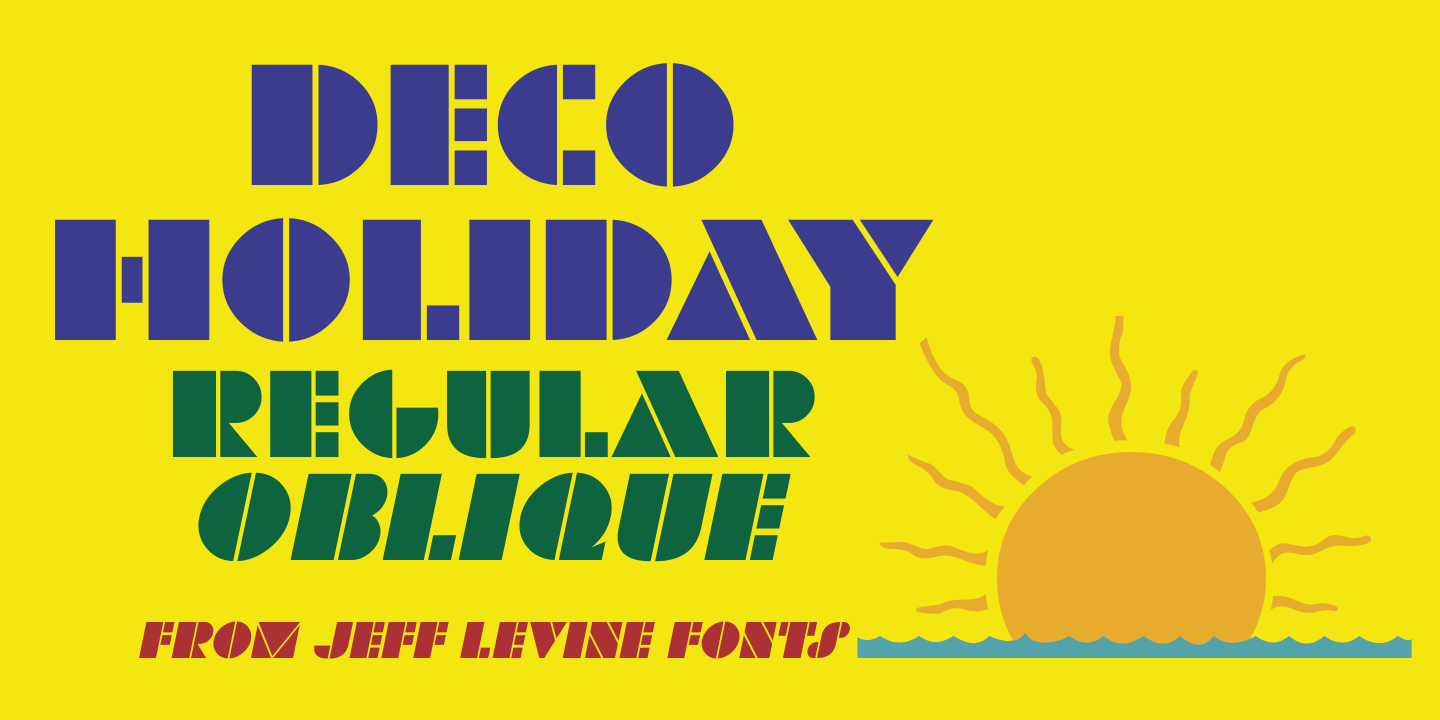 Deco Holiday Font Family Poster