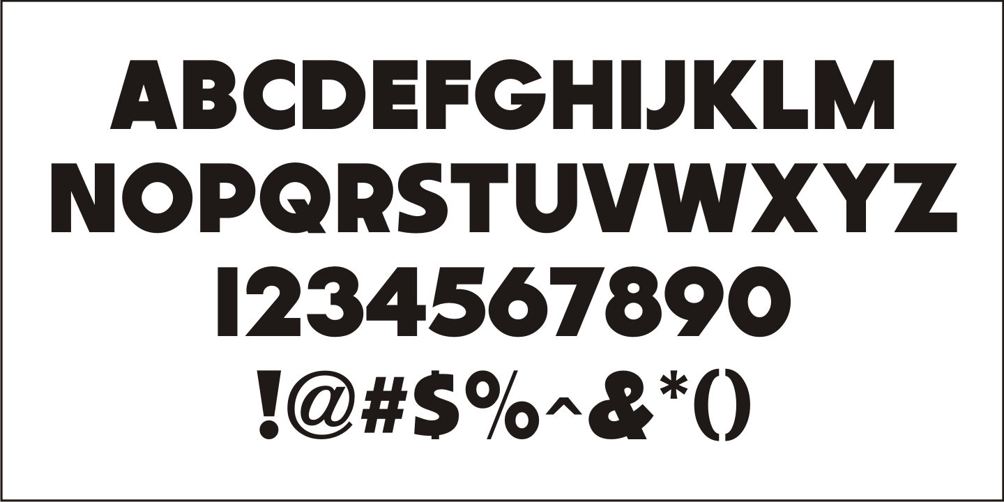 Intermediate Font Poster #3