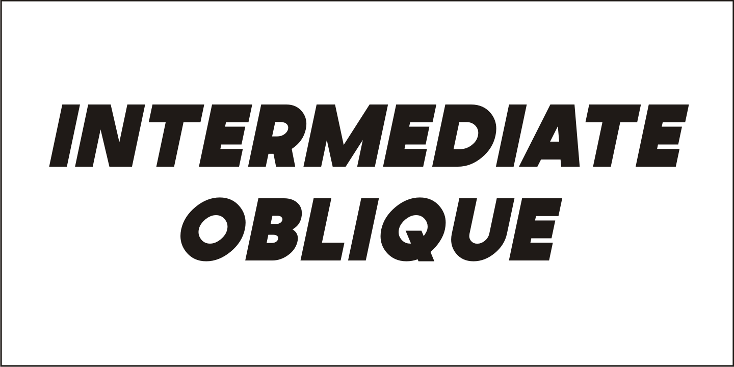 Intermediate Font Poster #4