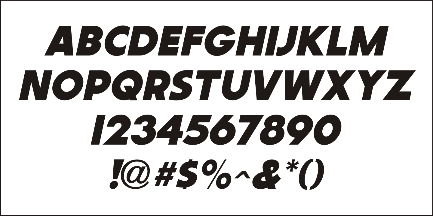 Intermediate Font Poster #5