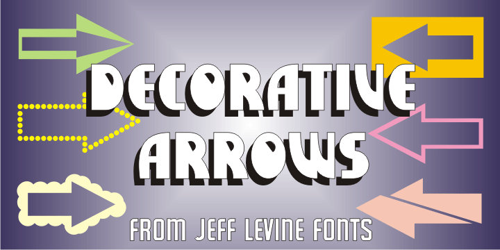 Decorative Arrows Font Poster #1