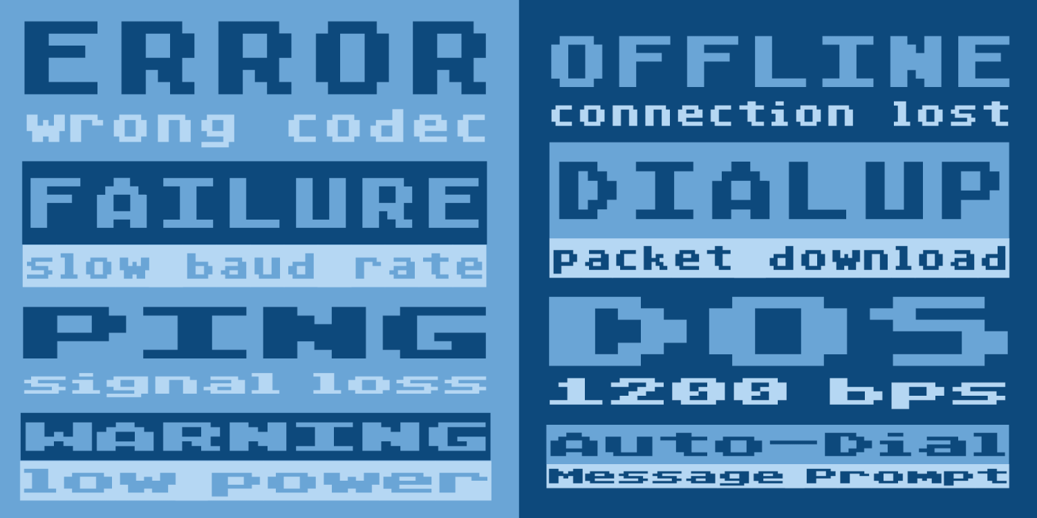 Baud Rate Font Poster #1