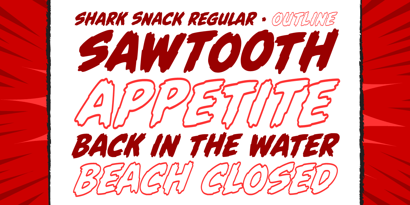 Shark Snack Font Poster #1