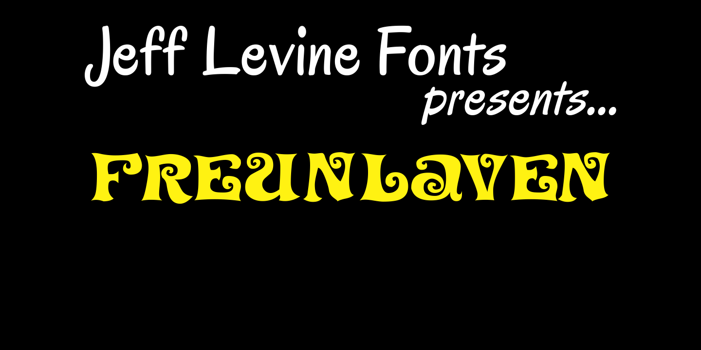 Freunlaven Font Family Poster