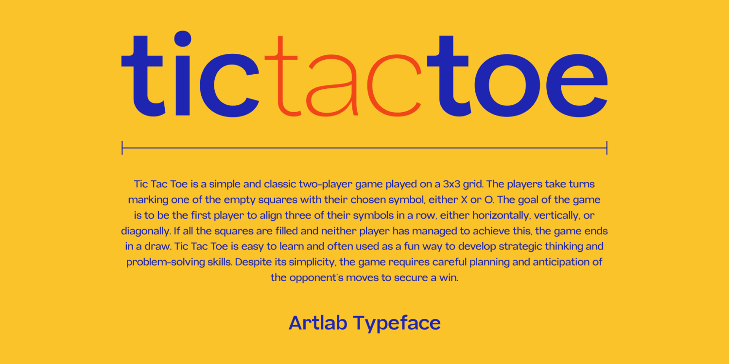 Artlab Font Poster #1