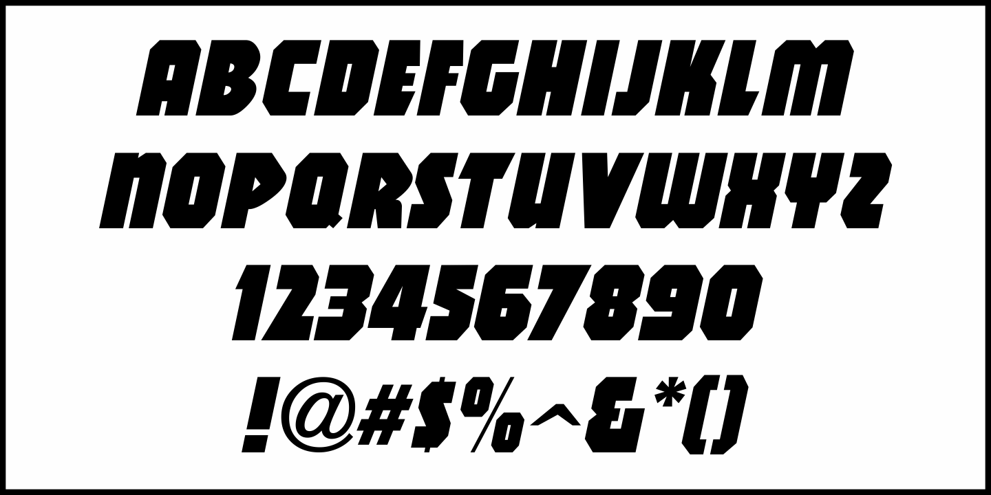 Road Work Font Poster #5