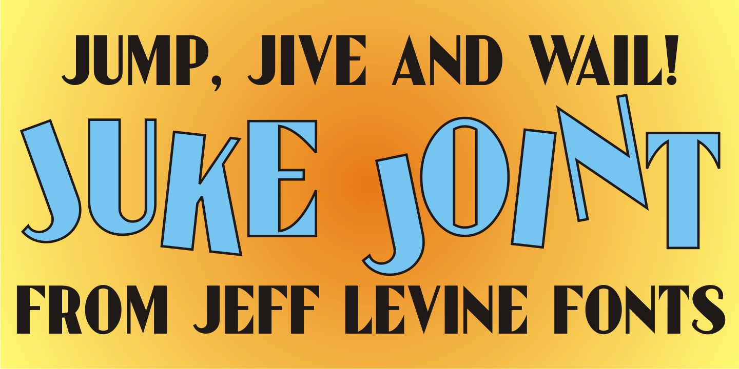 Juke Joint Font Poster #1