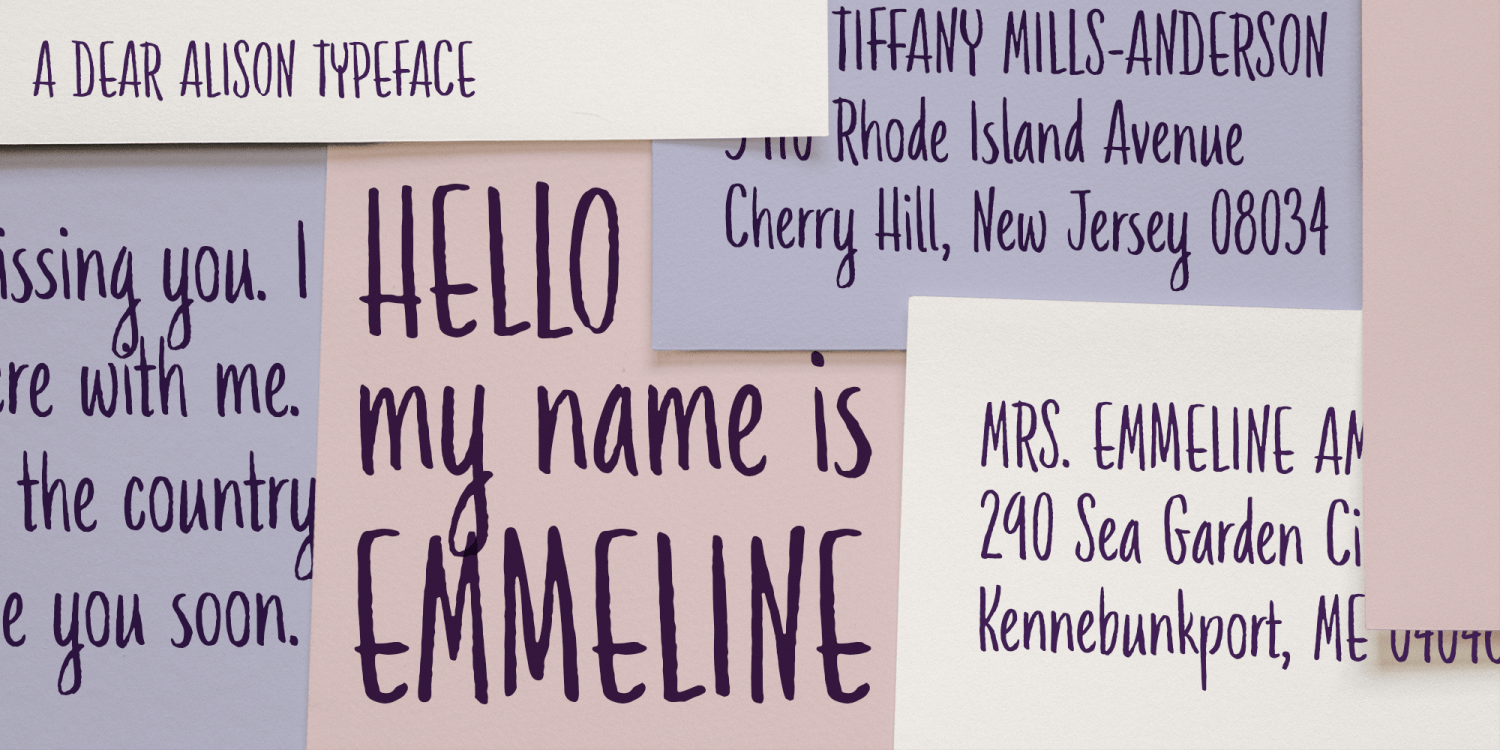 Emmeline Font Family