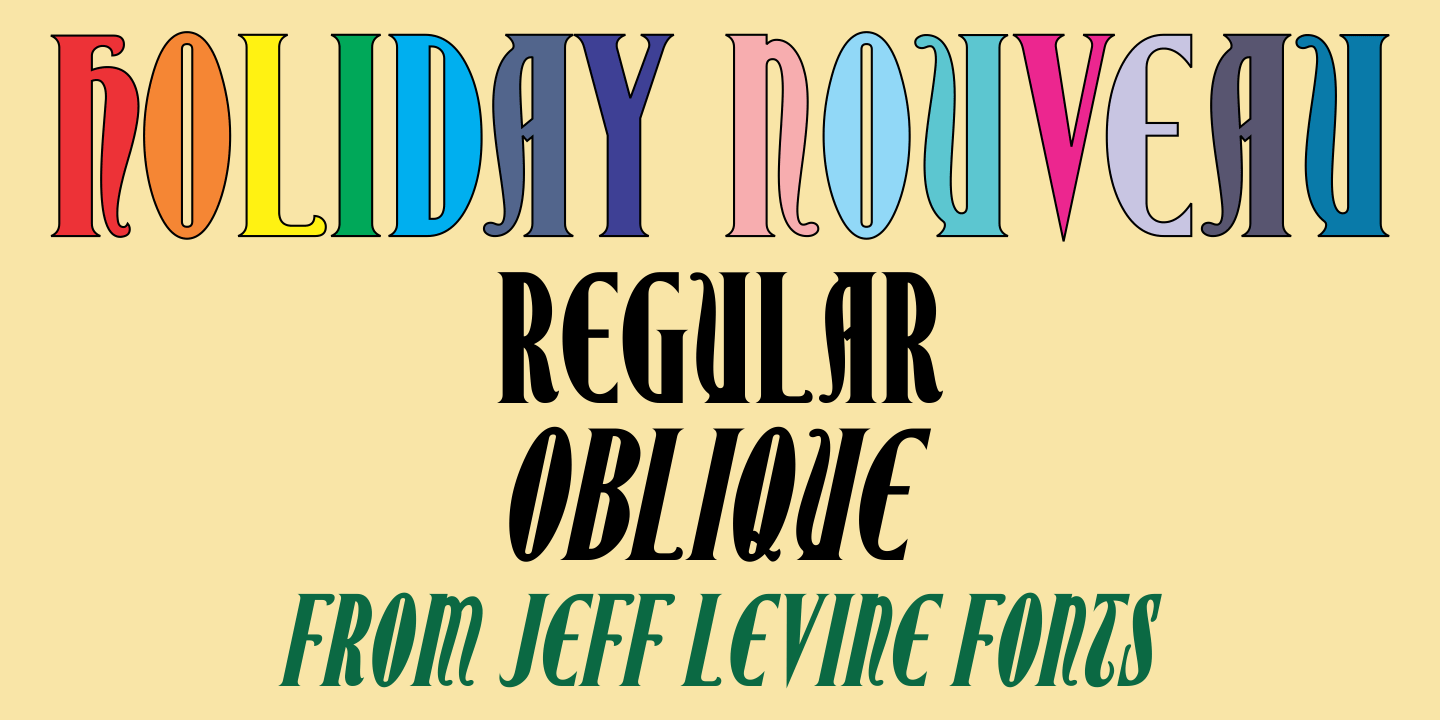 Holiday Nouveau Font Family Poster