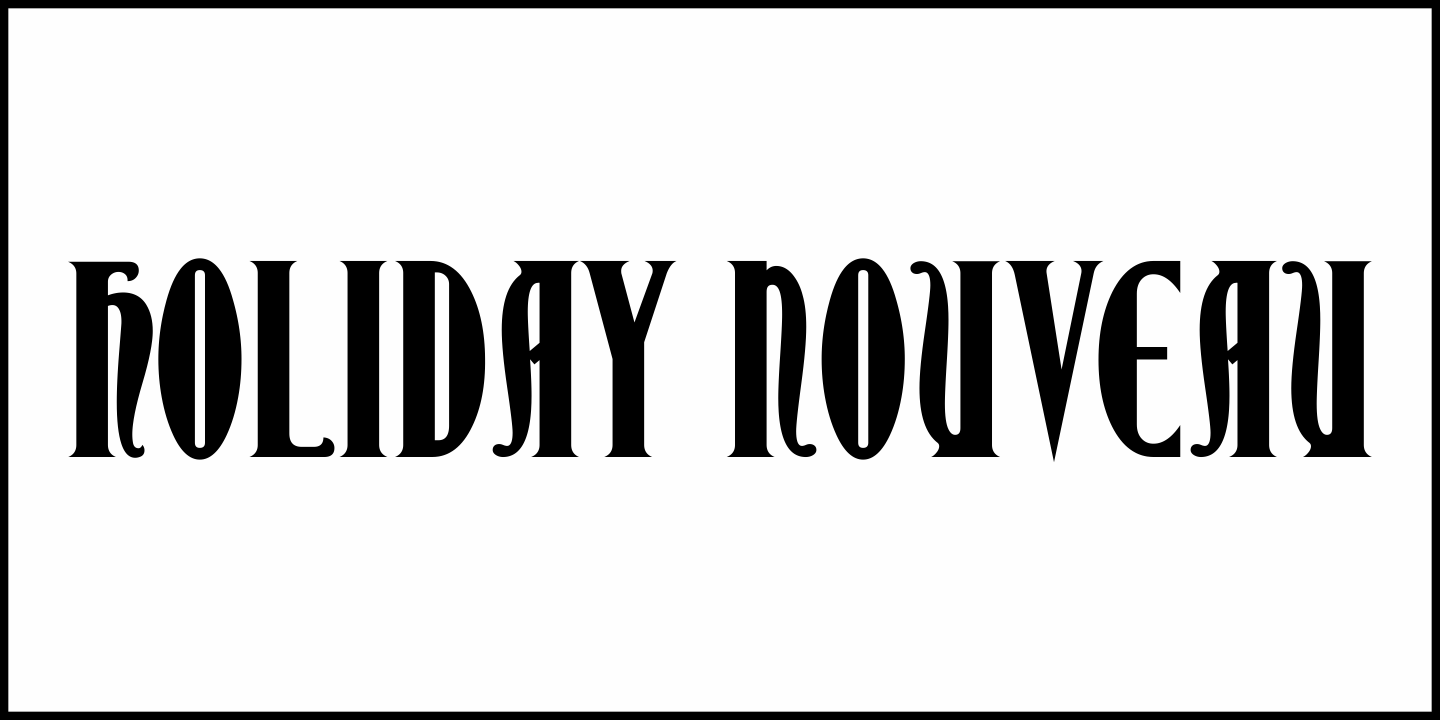 Holiday Nouveau Font Poster #1