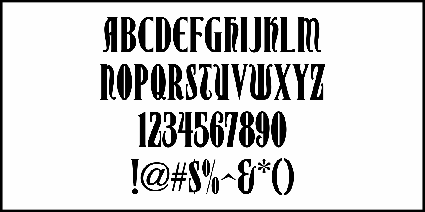 Holiday Nouveau Font Poster #1