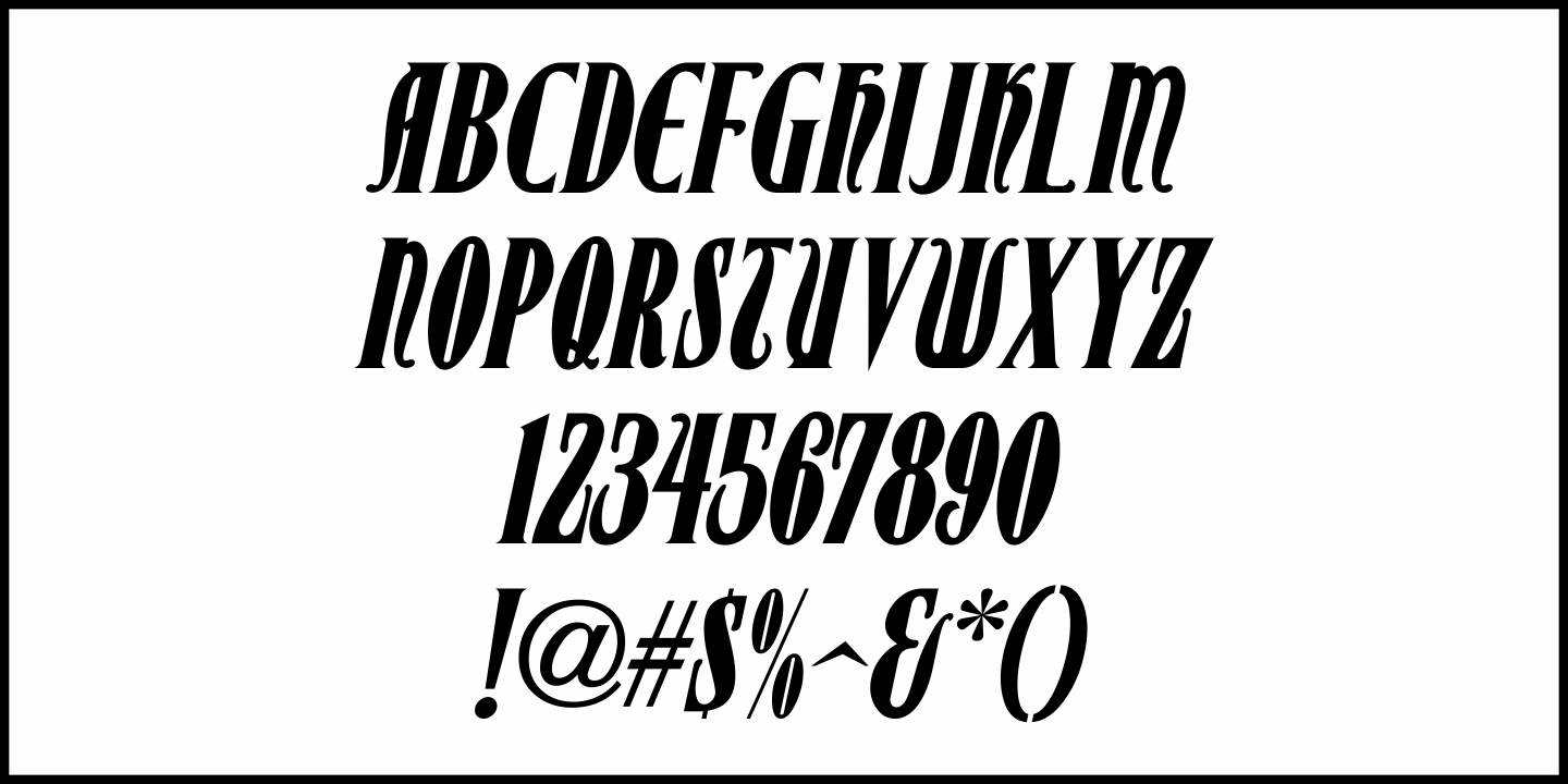 Holiday Nouveau Font Poster #1