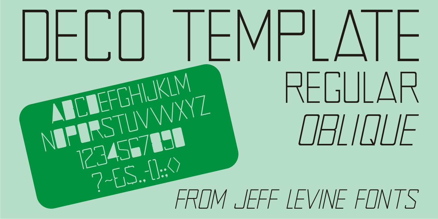 Deco Template Font Family