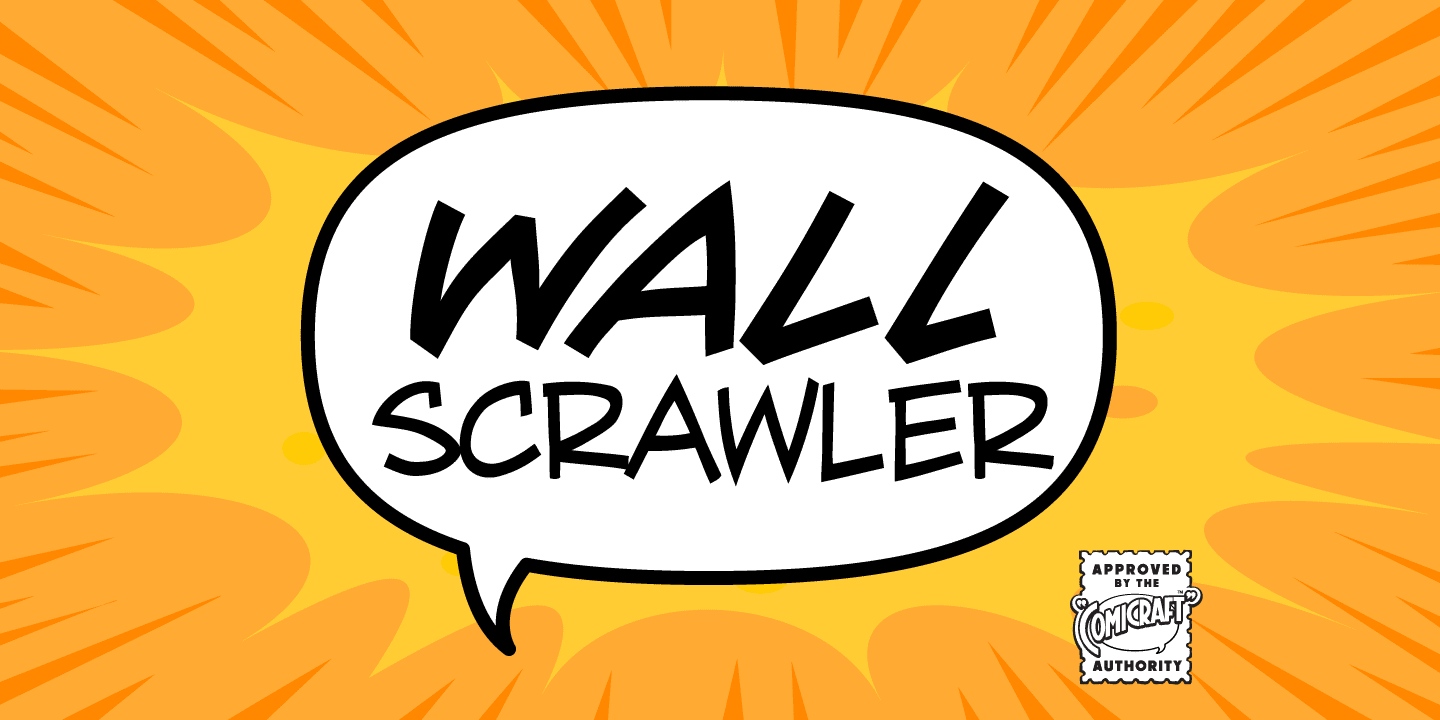 Wall Scrawler Font Family by Comicraft Fonts | Font Bros