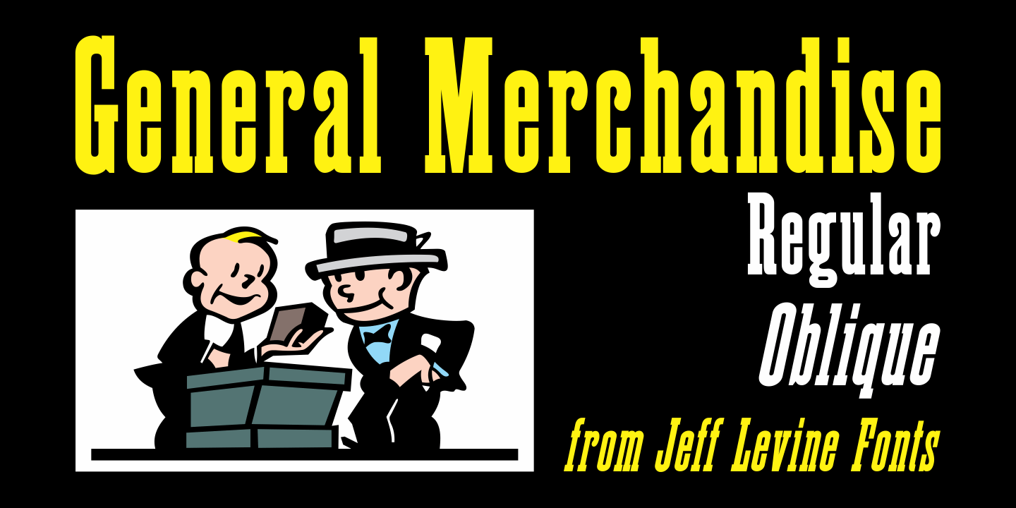 General Merchandise Font Family Poster