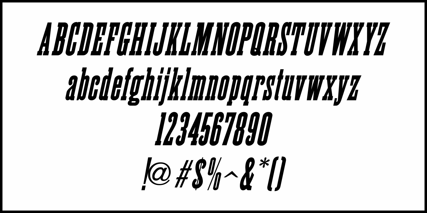 General Merchandise Font Poster #5