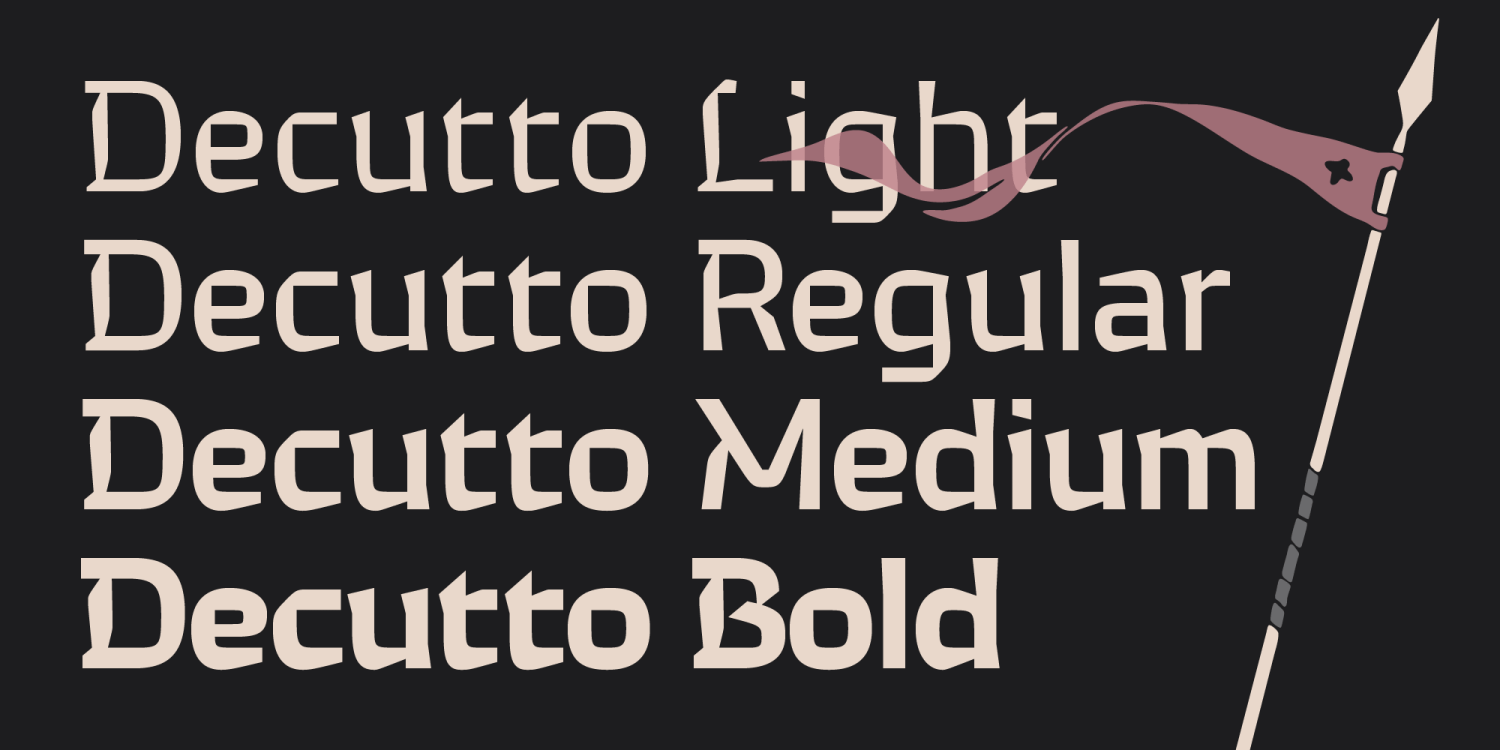 Decutto Font Poster #1