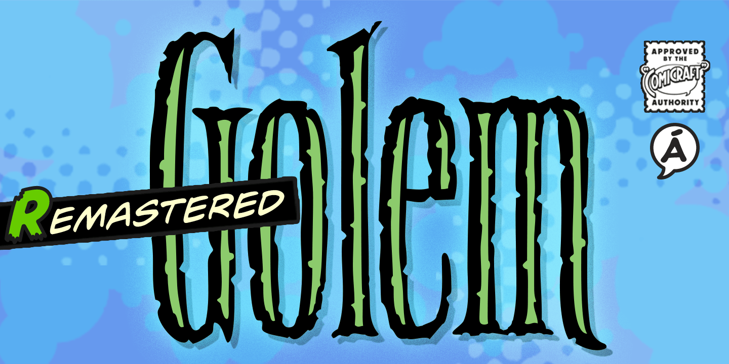 Golem Font Poster #1
