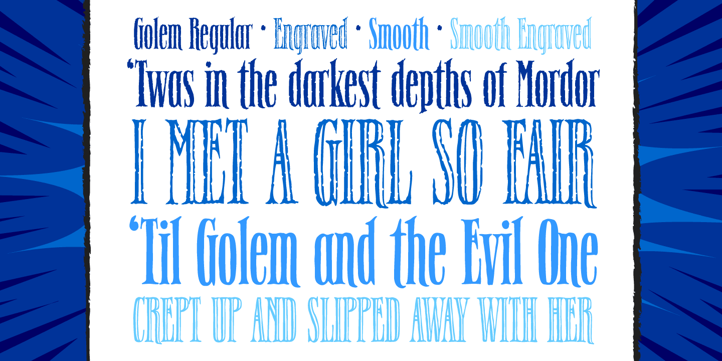 Golem Font Poster #1