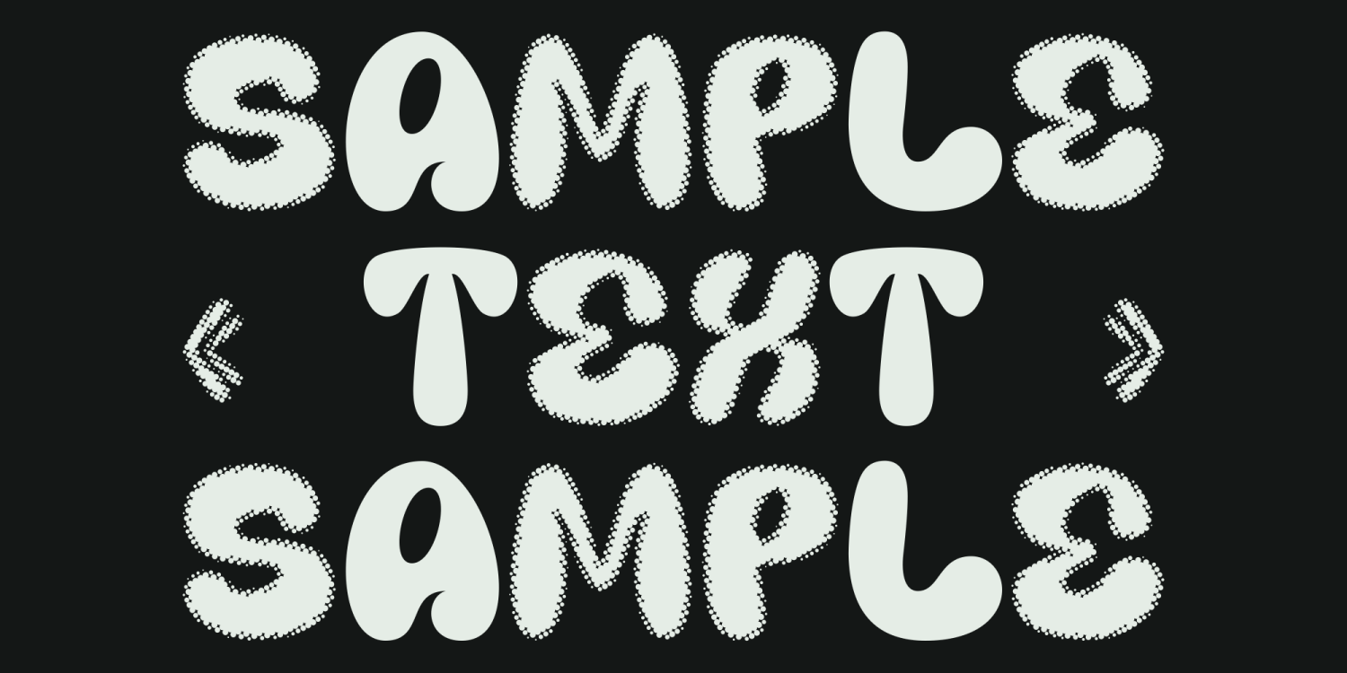 Marva Bubblo Pixel Font Poster #1
