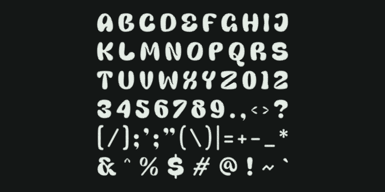Marva Bubblo Pixel Font Poster #1