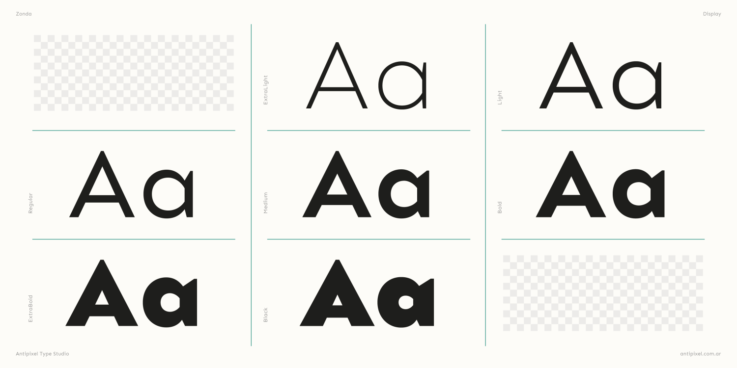 Zonda Bold Font Poster #1