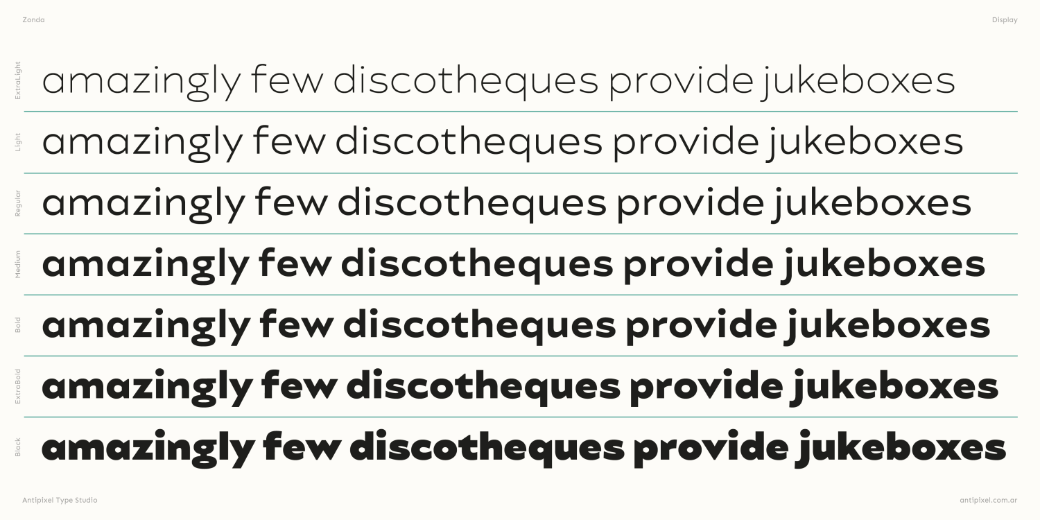 Zonda Bold Font Poster #3