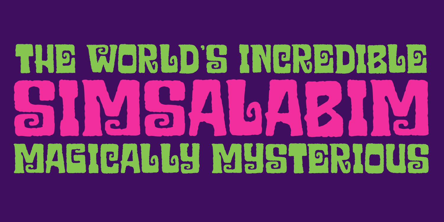 Simsalabim Font Family Poster
