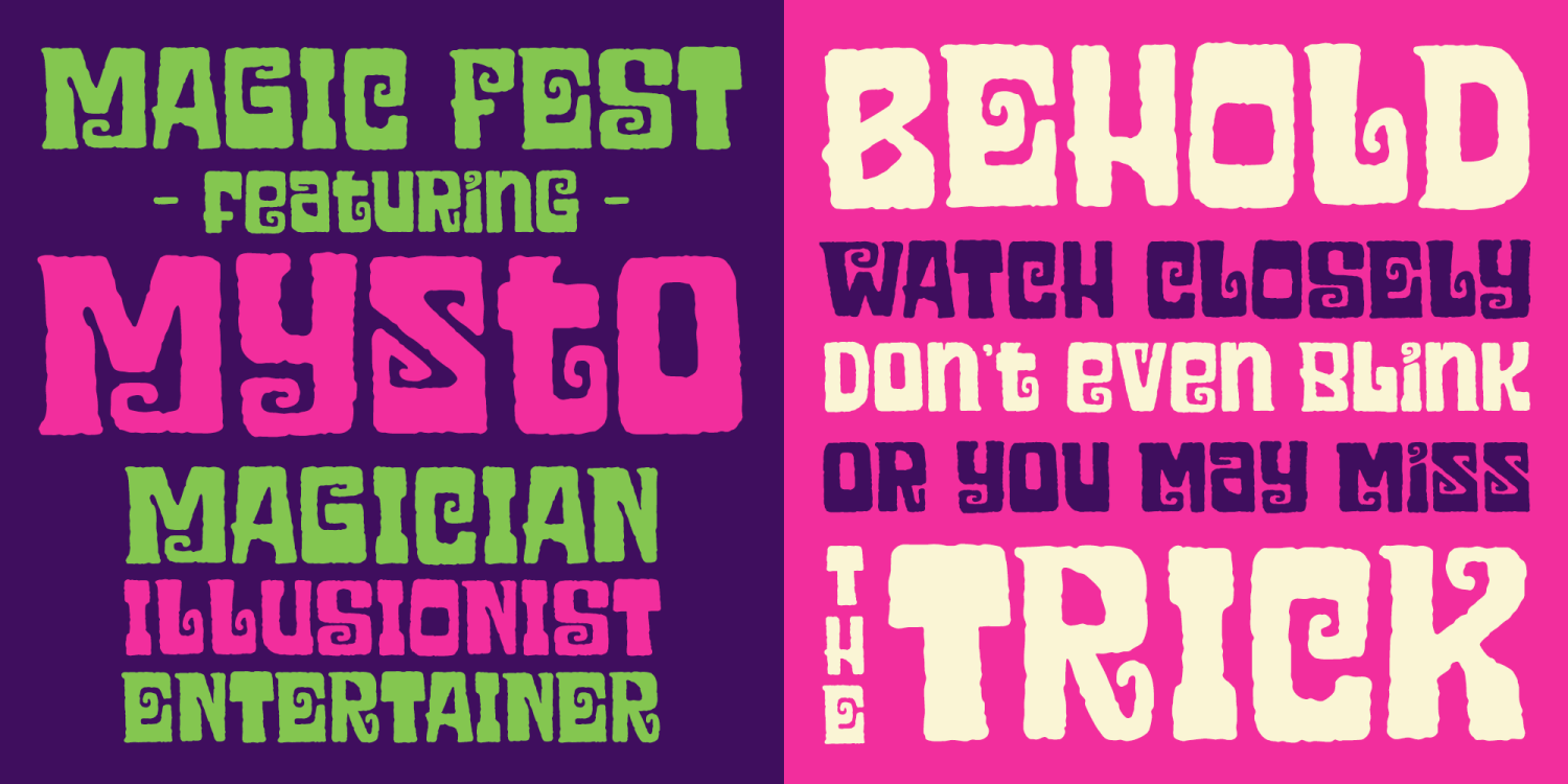 Simsalabim Font Poster #2