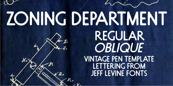 Zoning Department Font Family Poster