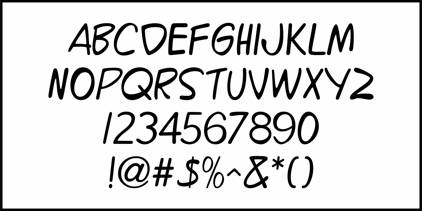 Handwritten Note Font Poster #3