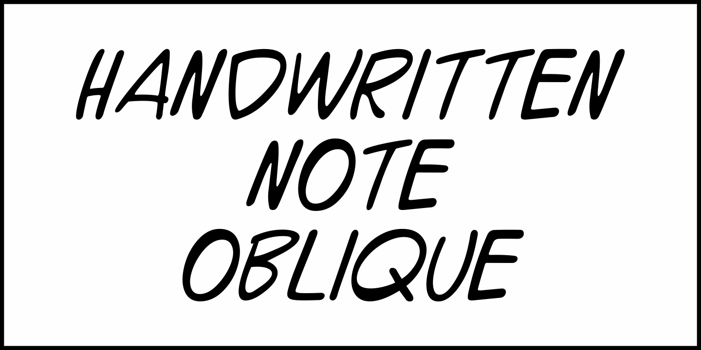 Handwritten Note Font Poster #4