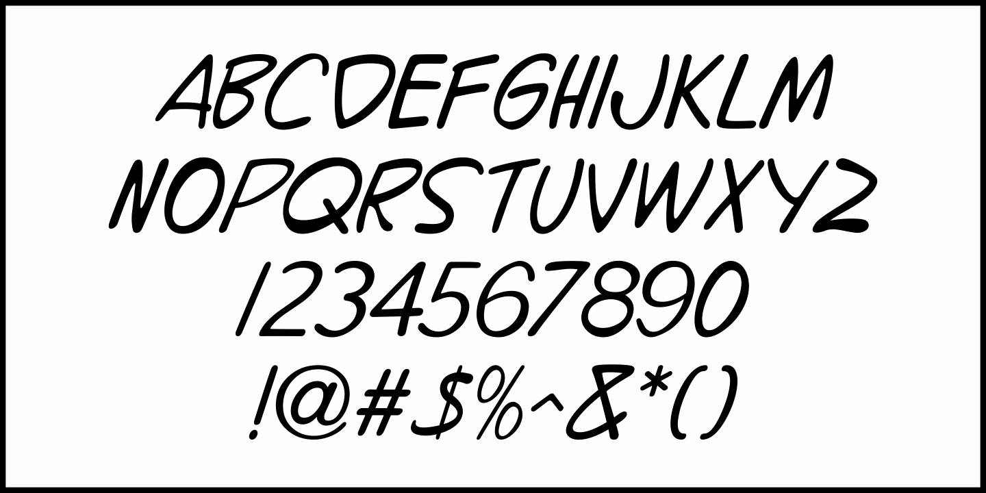 Handwritten Note Font Poster #5