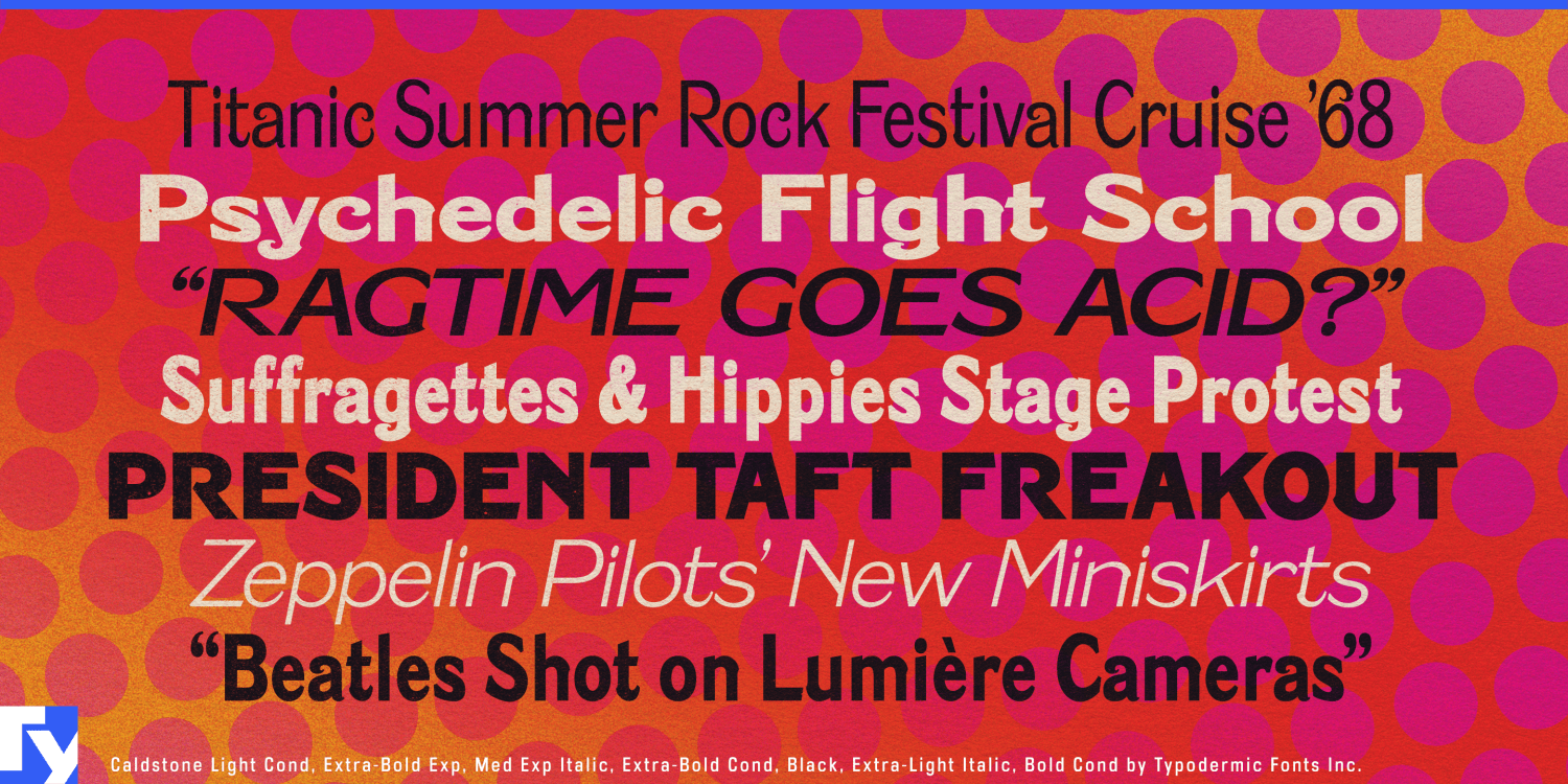 Caldstone Font Poster #1