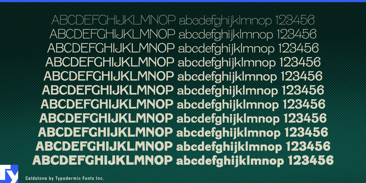 Caldstone Font Poster #1