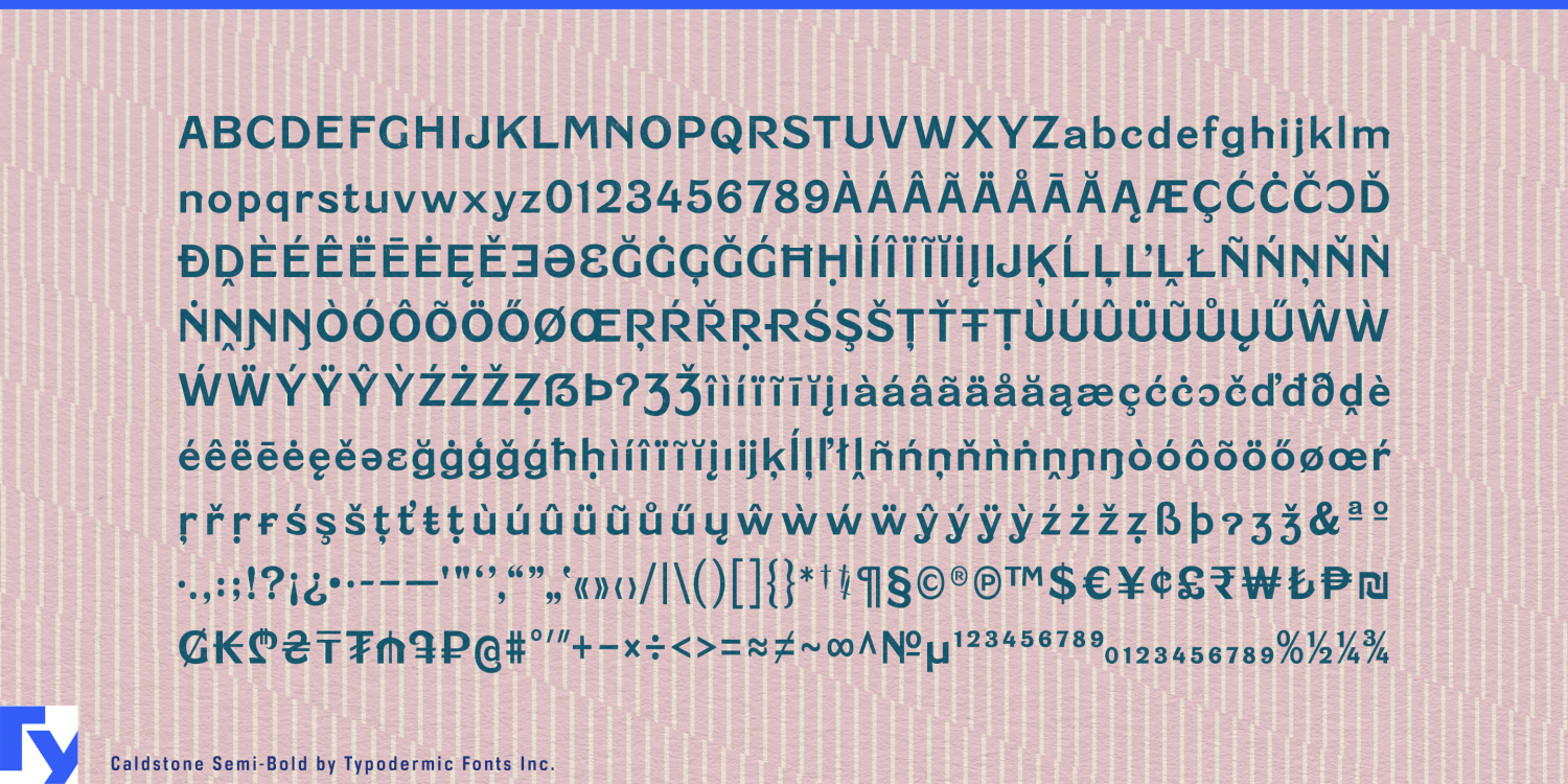 Caldstone Font Poster #1