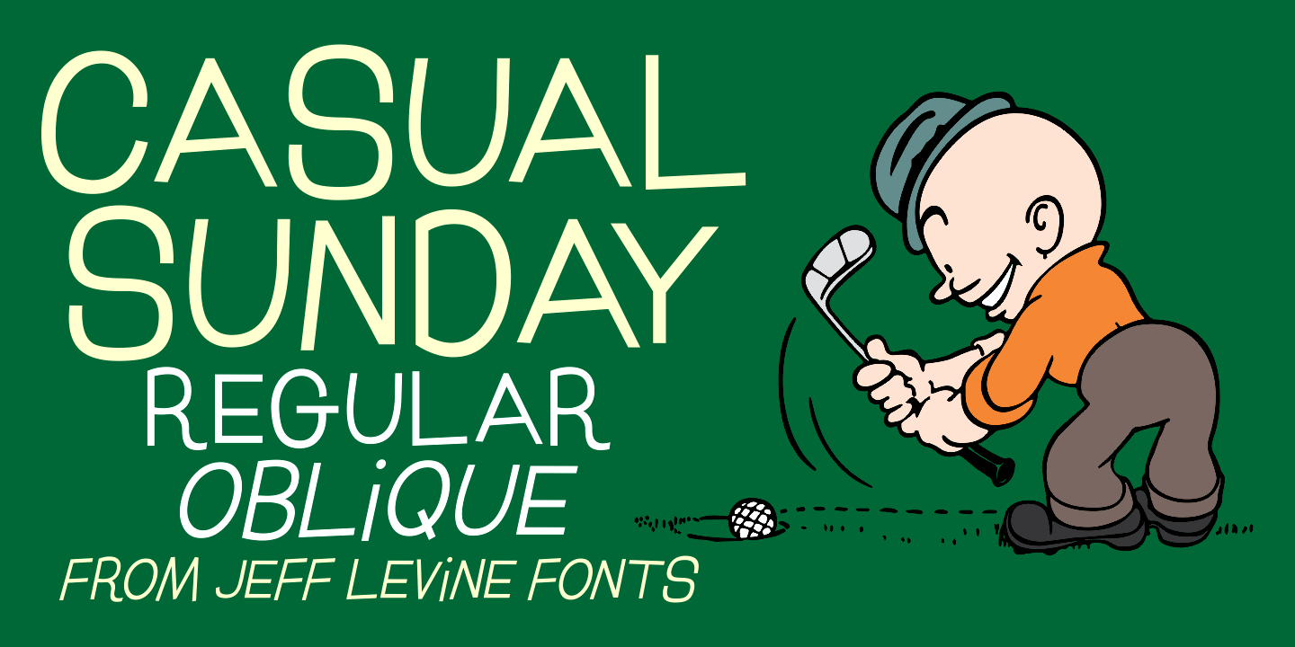 Casual Sunday Font Poster #1