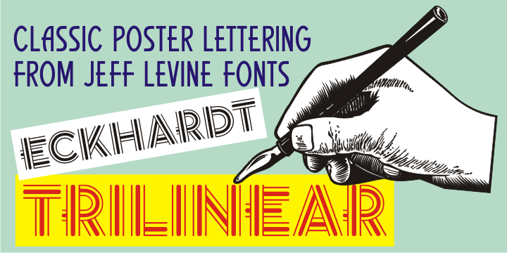 Eckhardt Trilinear Font Family Poster