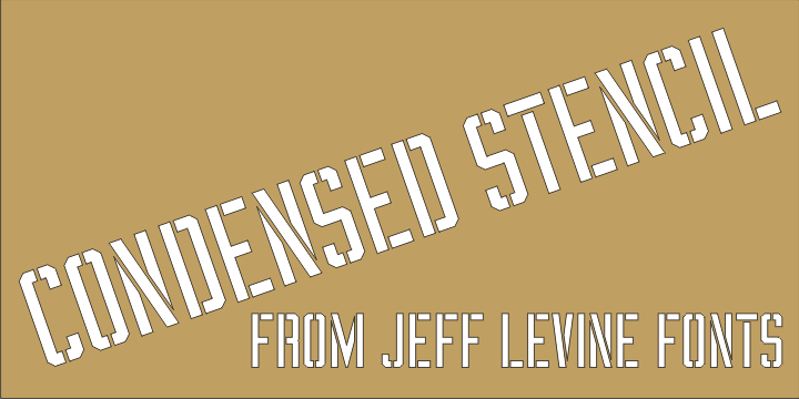 Condensed Stencil Font Family Poster